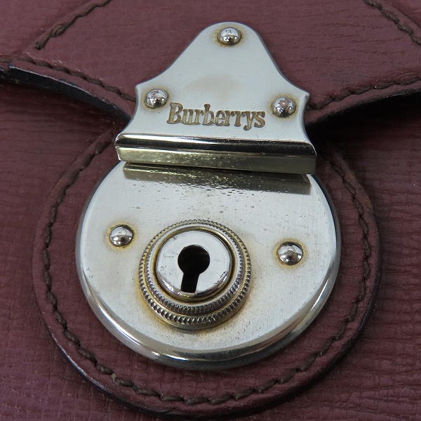 実際に弊社で買取させて頂いたBURBERRYS/バーバリーズ レザー クラッチバッグの画像 5枚目