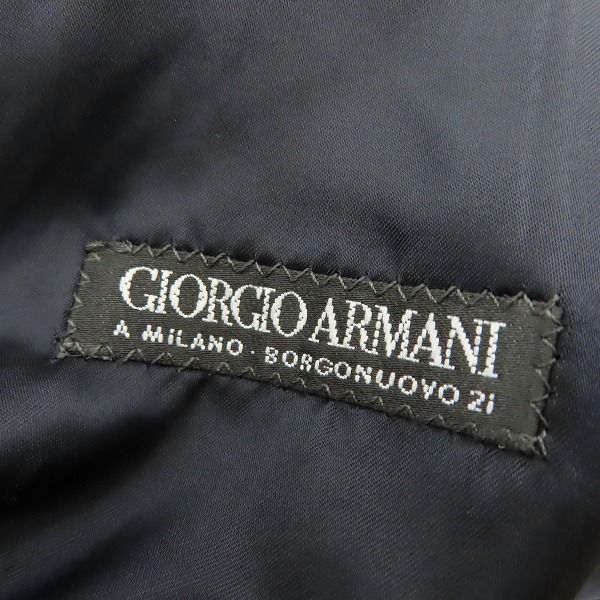 実際に弊社で買取させて頂いたGIORGIO ARMANI/ジョルジオアルマーニ カシミヤ100％  ロング ダブルチェスターコートの画像 2枚目