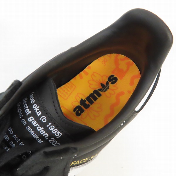 実際に弊社で買取させて頂いた ADIDAS× ATMOS×FACE /アディダス×アトモス×フェイス 22AW SAMBA/サンバ ローカット スニーカー H03848/27の画像 4枚目
