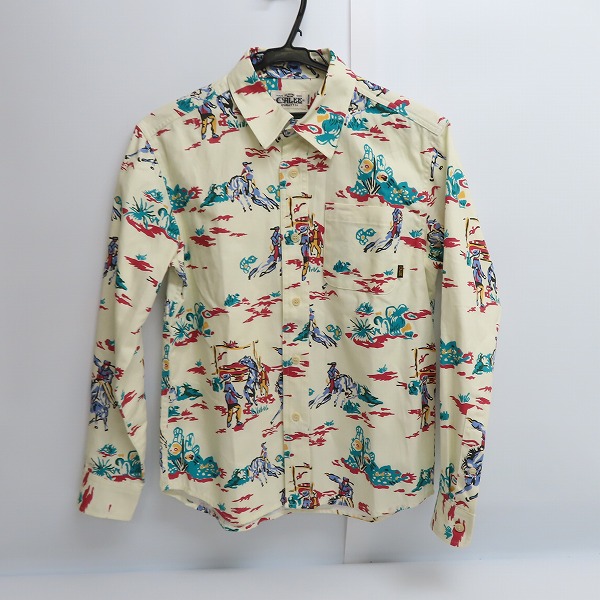 実際に弊社で買取させて頂いたCALEE/キャリー 17SS Allover western patten print shirt/ウエスタン プリントシャツ/総柄/長袖/M