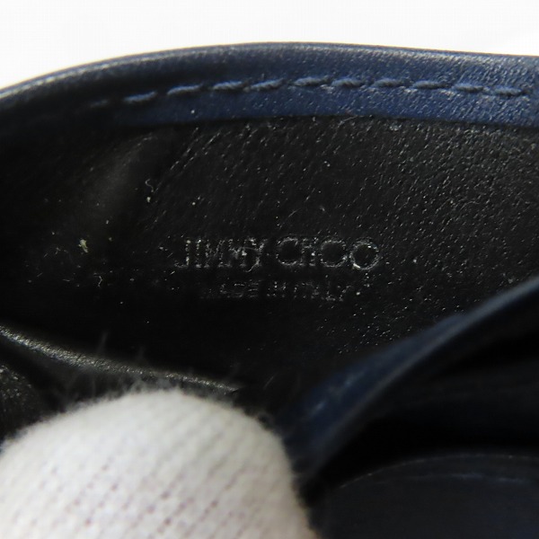 実際に弊社で買取させて頂いたJIMMY CHOO/ジミーチュウ DEAN/ディーン ロゴプレート パスケースの画像 5枚目