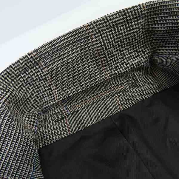 実際に弊社で買取させて頂いたTOMORROWLAND PILGRIM/トゥモローランド ピルグリム スーツセットアップ チェック柄 グレー/48の画像 6枚目