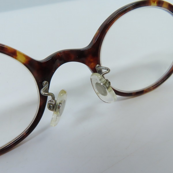 実際に弊社で買取させて頂いた金子眼鏡/カネコガンキョウ 井戸多美男作 ラウンドフレーム アイウエア/メガネフレーム T462 の画像 4枚目