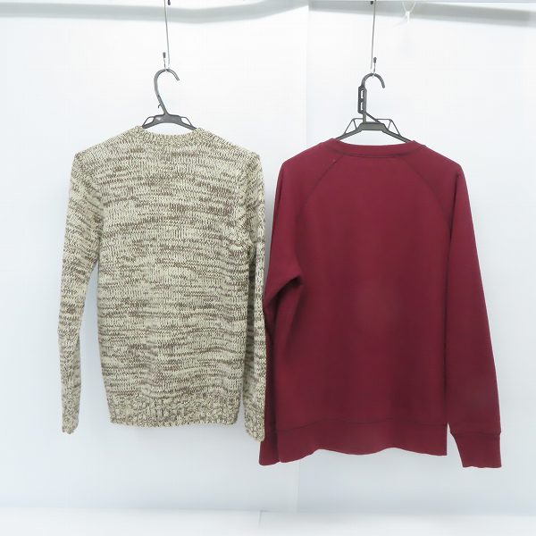 実際に弊社で買取させて頂いたCarhartt/カーハート ウールニットセーター/クルーネック スウェット/トレーナー/2点セットの画像 1枚目