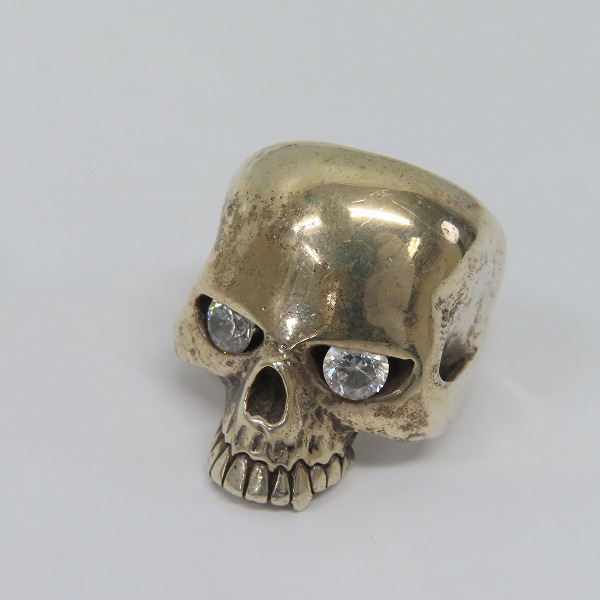 実際に弊社で買取させて頂いたCRAZY PIG/クレイジーピッグ ラージエビルスカルリング ストーンアイズ
