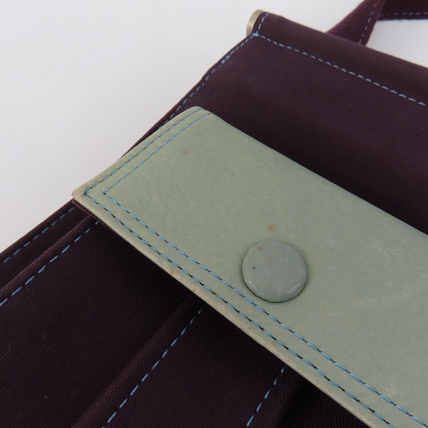 実際に弊社で買取させて頂いたPaul smith/ポールスミス レザー切替 バイカラー ショルダーバッグの画像 6枚目