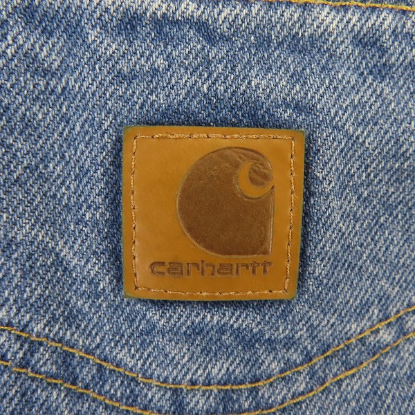 実際に弊社で買取させて頂いたcarhartt/カーハート ジップフライ デニムパンツ B17-STW/40×32の画像 2枚目