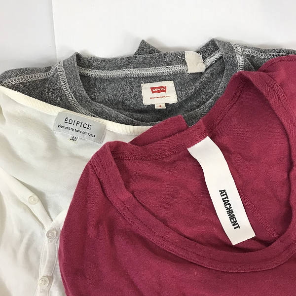 実際に弊社で買取させて頂いた【おまとめ品】リーバイス/アタッチメント/エディフィス 等 長袖Tシャツ/カットソー/パーカー 他 の画像 1枚目