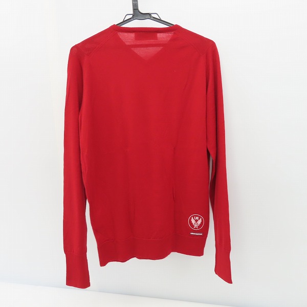 実際に弊社で買取させて頂いたuniform experiment×JOHN SMEDLEY/ユニフォームエクスペリメント×ジョンスメドレー Vネック ウール ニット UE-091076/1の画像 1枚目