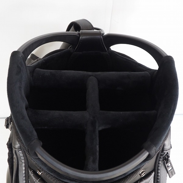 実際に弊社で買取させて頂いたTitleist/タイトリスト TB22SF9 9.5型 5分割 ツアー キャディバッグ 2022年継続モデル ブラックｘホワイトの画像 3枚目