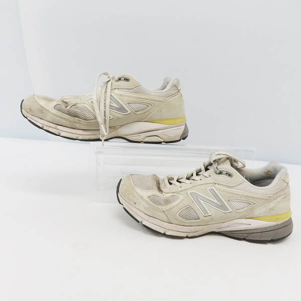 実際に弊社で買取させて頂いたNew Balance×UNITED ARROWS/ニューバランス×ユナイテッドアローズ スニーカー レザー×メッシュ M990JUA4/27の画像 3枚目