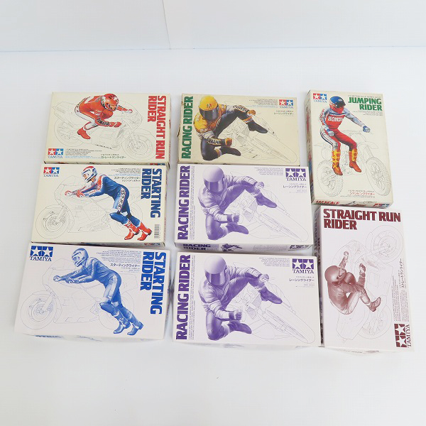 実際に弊社で買取させて頂いた【おまとめ品】TAMIYA/タミヤ 1/12スケール レーシングライダー/スターティングライダー等
