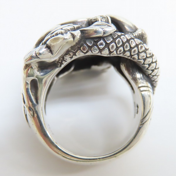 実際に弊社で買取させて頂いたBloodyMary/ブラッディマリー KAI 2008 クリスマス 太極図 リング/17号の画像 5枚目