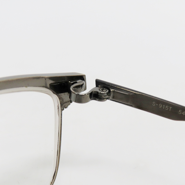 実際に弊社で買取させて頂いた999.9/フォーナインズ TITANIUM 眼鏡/メガネ フレーム アイウェア S-915Tの画像 5枚目