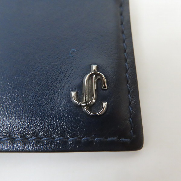 実際に弊社で買取させて頂いたJIMMY CHOO/ジミーチュウ DEAN/ディーン ロゴプレート パスケースの画像 4枚目