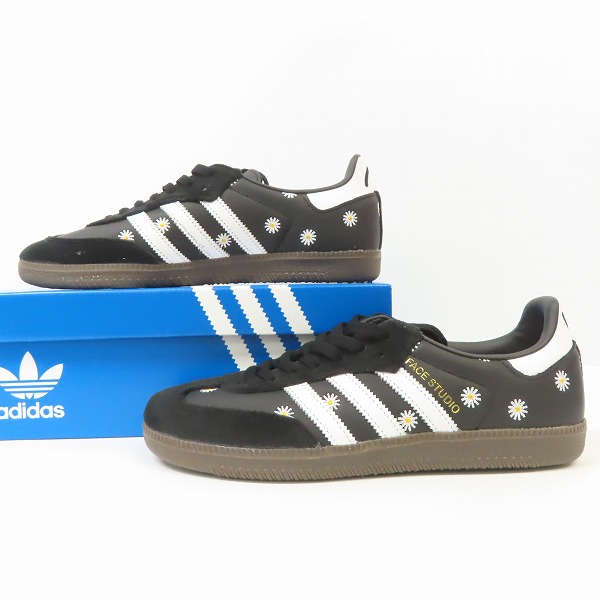 実際に弊社で買取させて頂いた ADIDAS× ATMOS×FACE /アディダス×アトモス×フェイス 22AW SAMBA/サンバ ローカット スニーカー H03848/27の画像 3枚目