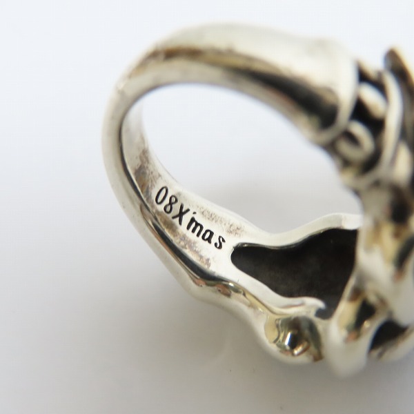 実際に弊社で買取させて頂いたBloody Mary/ブラッディマリー KAI/カイ 2008Xmas限定 鬼火 リング w/オニキス&ガーネット/13号の画像 8枚目