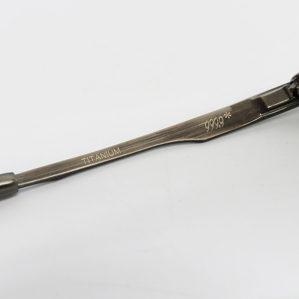 実際に弊社で買取させて頂いた999.9/フォーナインズ TITANIUM 眼鏡/メガネ フレーム アイウェア S-915Tの画像 7枚目
