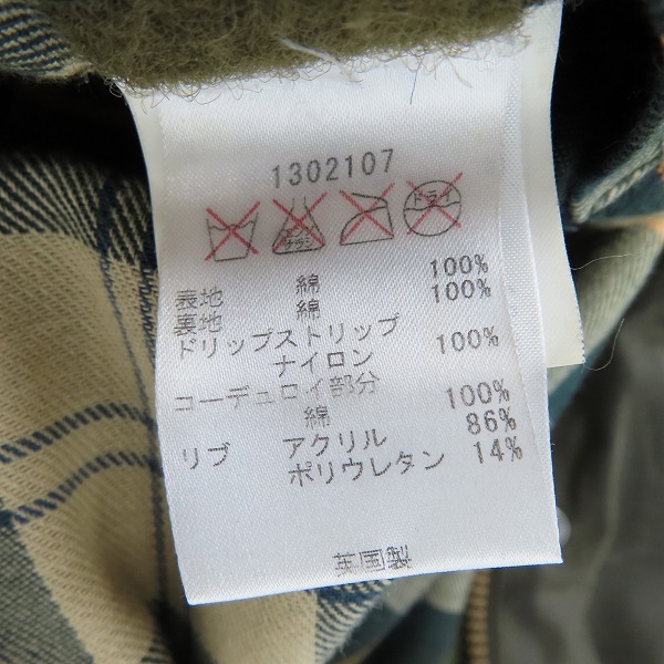 実際に弊社で買取させて頂いたBarbour/バブアー BEDALE JACKET/ビデイルジャケット 1302107/36の画像 4枚目