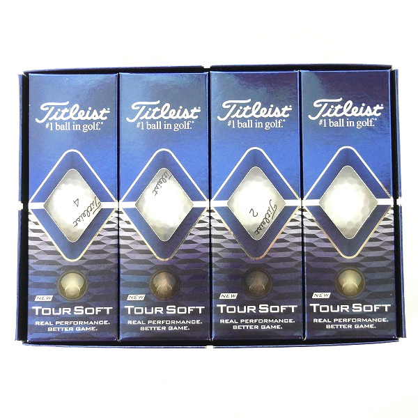 実際に弊社で買取させて頂いた 【未使用】Titleist/タイトリスト TOUR SOFT ゴルフボール 1ダース 
