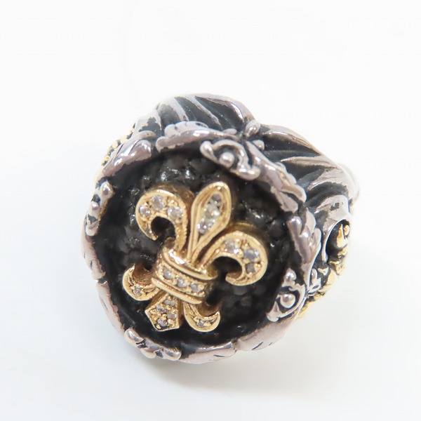 実際に弊社で買取させて頂いたLeathers & Treasures/レザーズアンドトレジャーズ K18/ダイヤパヴェ バロックリング