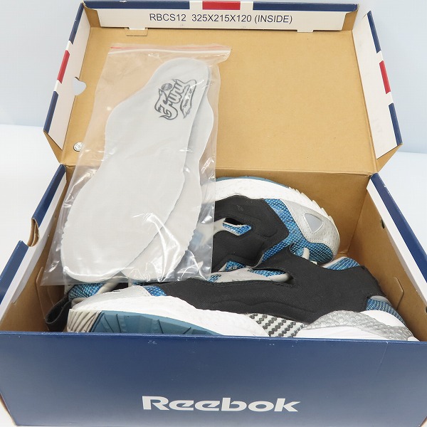 実際に弊社で買取させて頂いた【観賞用】Reebok/リーボック atmos別注 INSTA PUMP FURY SNAKE COLLECTION REPTILE BLUE 1-961243/27.0　の画像 7枚目