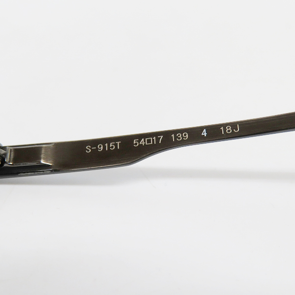 実際に弊社で買取させて頂いた999.9/フォーナインズ TITANIUM 眼鏡/メガネ フレーム アイウェア S-915Tの画像 6枚目