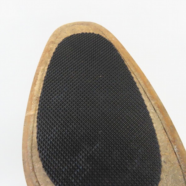 実際に弊社で買取させて頂いたGIORGIO ARMANI/ジョルジオアルマーニ ウイングチップ スエード レザーシューズ XGU 638 820 /43の画像 6枚目