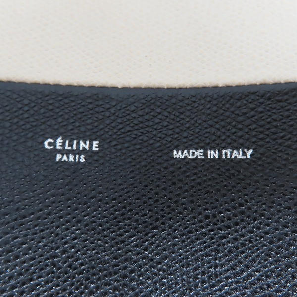 実際に弊社で買取させて頂いたCELINE/セリーヌ バーティカル カバ スモール 2way トートバッグ ホワイト/ブラックの画像 4枚目