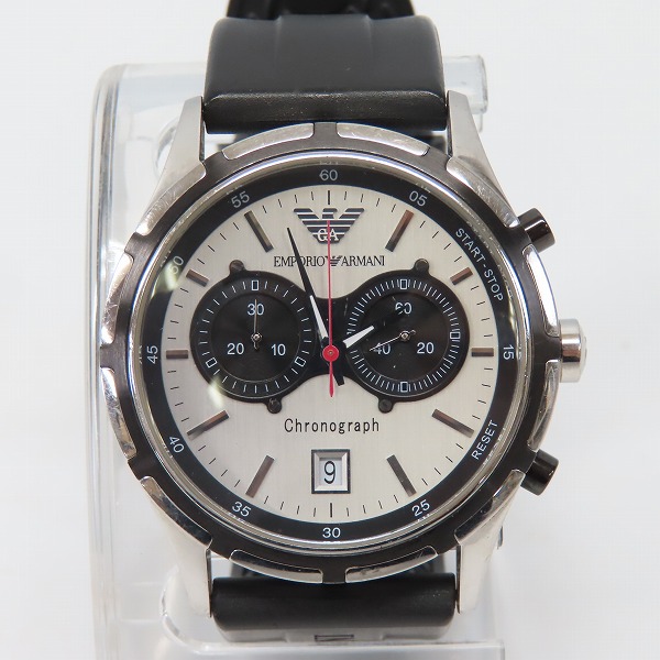 実際に弊社で買取させて頂いたEMPORIO ARMANI/エンポリオアルマーニ クロノグラフ クォーツ腕時計 AR-0532【動作未確認】