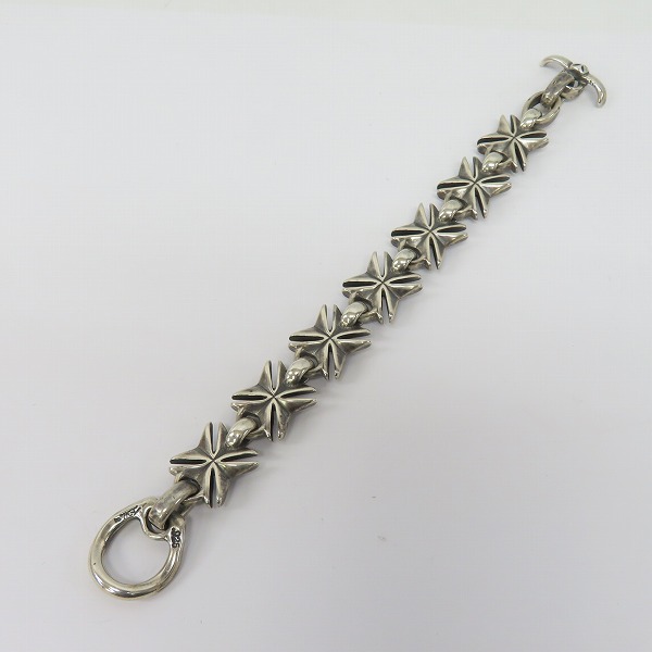 実際に弊社で買取させて頂いたBWL/BILL WALL LEATHER/ビルウォールレザー マルタクロス ブレスレット の画像 5枚目