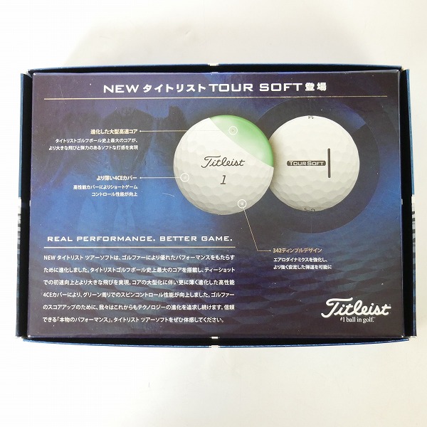 実際に弊社で買取させて頂いた 【未使用】Titleist/タイトリスト TOUR SOFT ゴルフボール 1ダース の画像 3枚目