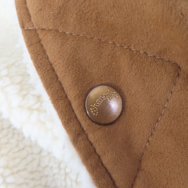 実際に弊社で買取させて頂いたCALEE×Wrangler/キャリー×ラングラー 18AW Fake Suede Ranch Boa Coat/フェイクスエード ランチコート/Lの画像 5枚目