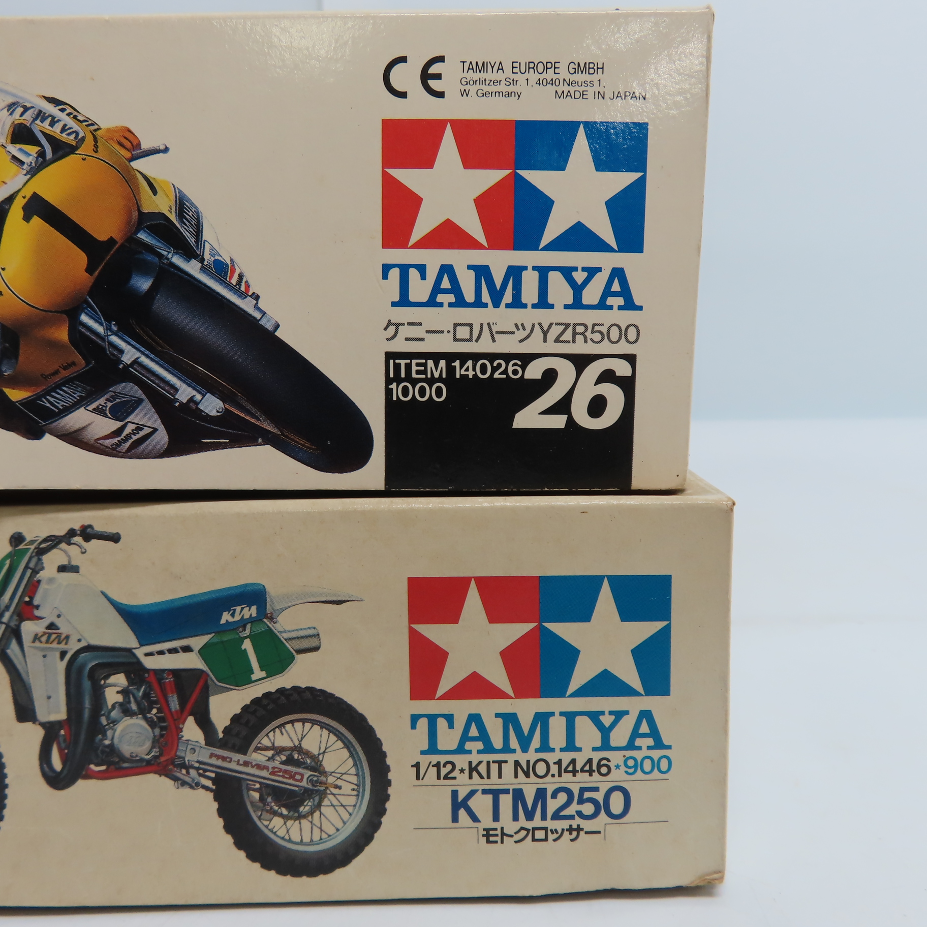 実際に弊社で買取させて頂いた【未組立】TAMIYA/タミヤ 小鹿タミヤ 1/12スケール ケニーロバーツ YZR500/KTM250 2点セットの画像 4枚目