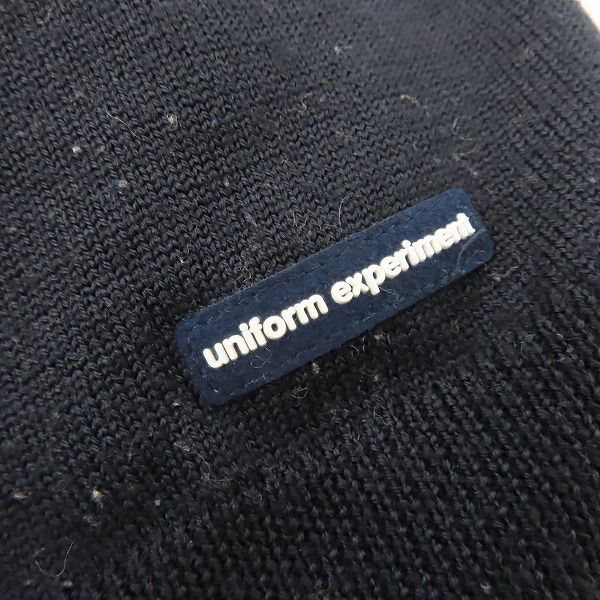 実際に弊社で買取させて頂いたuniform experiment/ユニフォームエクスペリメント 15AW NUMBERING STAR PANEL ボーダーニットカーディガン UE-156093/1の画像 5枚目