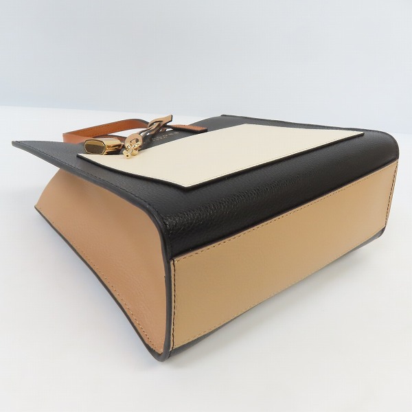 実際に弊社で買取させて頂いたMARC JACOBS/マークジェイコブス mini grind colorblock tote bag ミニグラインド カラーブロック トート バッグの画像 2枚目