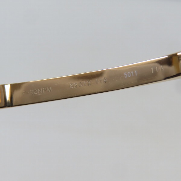 実際に弊社で買取させて頂いた999.9/フォーナインズ feelsun/フィールサン サングラス F-02NPMの画像 7枚目