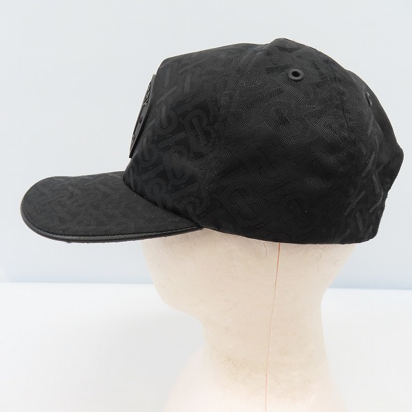 実際に弊社で買取させて頂いたBURBERRY/バーバリー 21AW ロゴ ナイロンジャガードキャップ 総柄の画像 1枚目