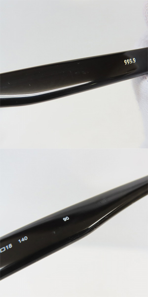 実際に弊社で買取させて頂いた999.9/フォーナインズ アイウェア/メガネフレーム NP-60の画像 8枚目