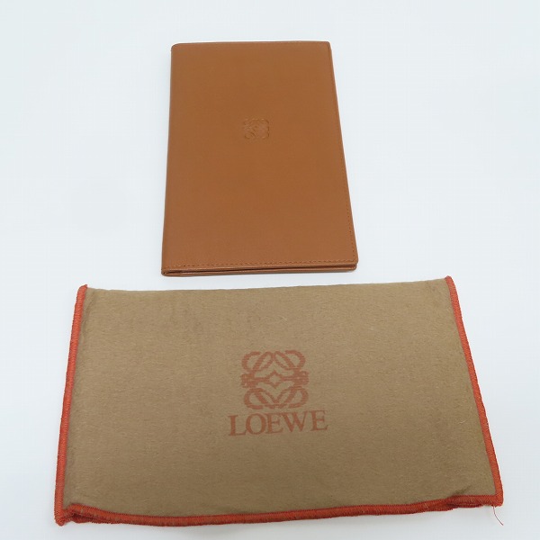 実際に弊社で買取させて頂いたLOEWE/ロエベ アナグラムロゴ レザー長財布 二つ折りの画像 5枚目
