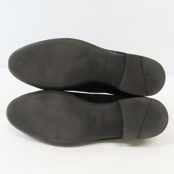 実際に弊社で買取させて頂いたJIMMY CHOO/ジミーチュウ 迷彩 カモ ベロア ローファー/シューズ 41の画像 2枚目