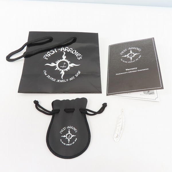 実際に弊社で買取させて頂いた【ギャラ付】FIRST ARROW'S/ファーストアローズ フェザーペンダント 左向き L の画像 8枚目
