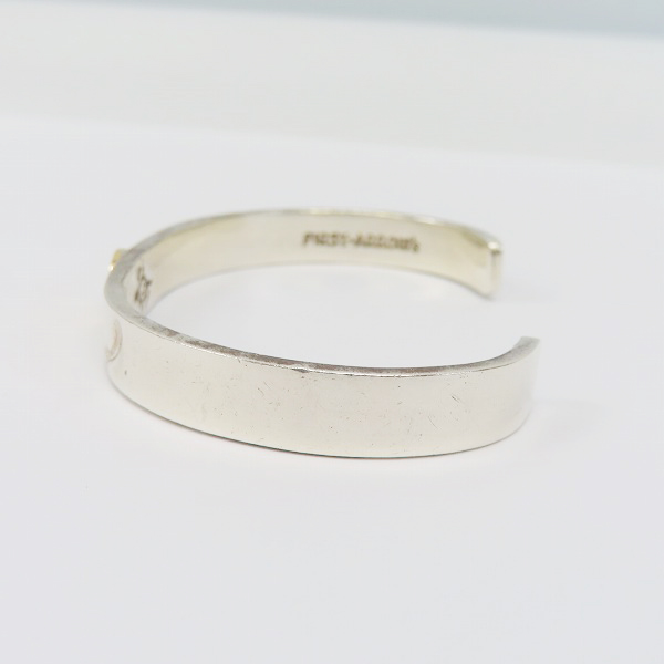 実際に弊社で買取させて頂いたFIRST ARROW'S/ファーストアローズ K18付 イーグルスタンプ バングル 8mmの画像 2枚目