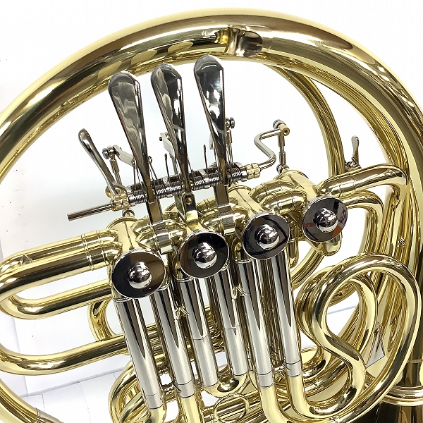 実際に弊社で買取させて頂いた★PLAYTECH/プレイテック PTHR-300 フレンチホルン フルダブル ホルンの画像 3枚目