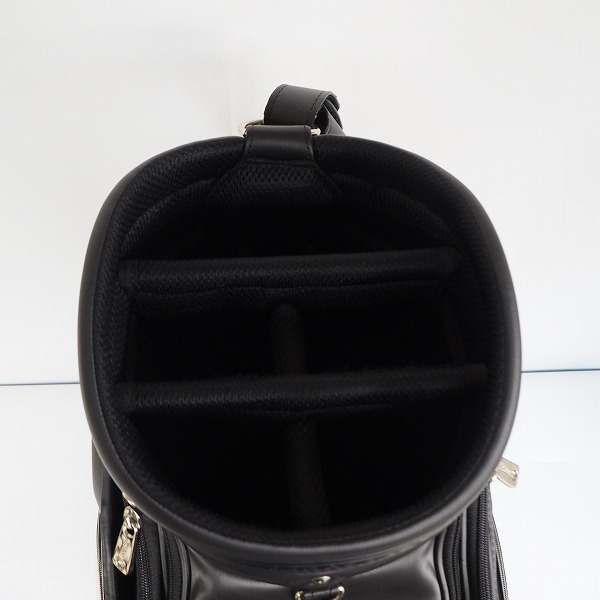 実際に弊社で買取させて頂いたTitleist/タイトリスト CB810 9.5型 5分割ツアーキャディバッグ ブラックｘホワイトの画像 3枚目