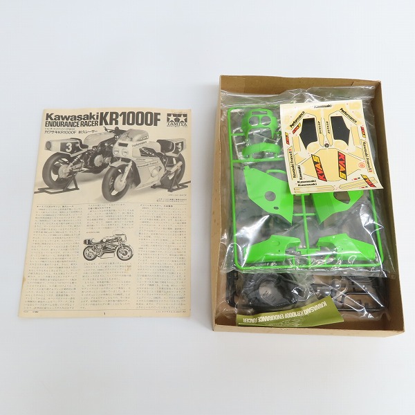 実際に弊社で買取させて頂いた【未組立】TAMIYA/タミヤ 小鹿タミヤ 1/12スケール カワサキ KR1000F 耐久レーサーの画像 1枚目