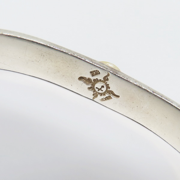 実際に弊社で買取させて頂いたFIRST ARROW'S/ファーストアローズ K18付 イーグルスタンプ バングル 8mmの画像 7枚目