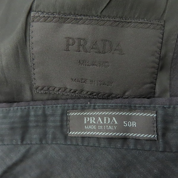 実際に弊社で買取させて頂いたPRADA/プラダ テーラードジャケット/パンツ セットアップ/50Rの画像 2枚目