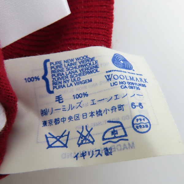 実際に弊社で買取させて頂いたuniform experiment×JOHN SMEDLEY/ユニフォームエクスペリメント×ジョンスメドレー Vネック ウール ニット UE-091076/1の画像 5枚目