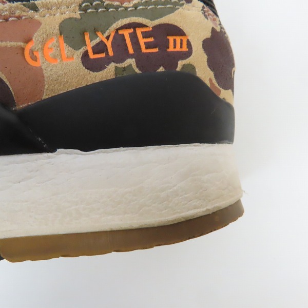 実際に弊社で買取させて頂いたasics×ATMOS/アシックス×アトモス GEL-LYTE III Duck Camo ゲルライト スリー ダックカモ TQ6H2Q-8890/27.5の画像 7枚目